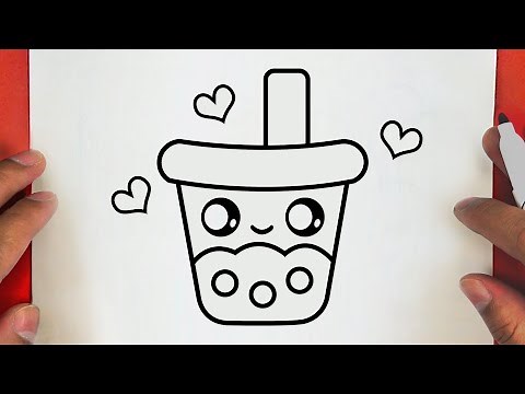 HOW TO DRAW A CUTE BUBBLE TEA ,STEP BY STEP, DRAW Cute things