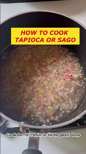 How to cook Tapioca Pearl or Sago #howto #tapioca #sago #paano #howtocook #cookingvideo #foodie