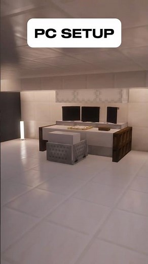 Minecraft | Pc Setup in minecraft🖥️ #minecraft #minecraftbuilding