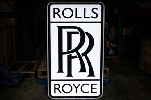 No Reserve: Illuminated Rolls-Royce Sign