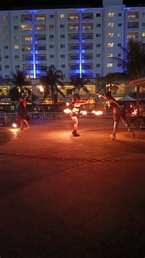 W0W! Hula Hoop FIRE 🔥 Dancer at JPark Island Resort in Mactan