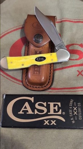 2025 Case Large CopperLock Knife yellow smooth bone made in the USA