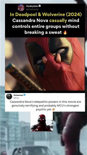 Cassandra Nova OUTSMARTS Deadpool #marvel #deadpool #shorts