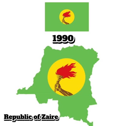 Evolution of DRC (Democratic Republic Of The Congo) #history