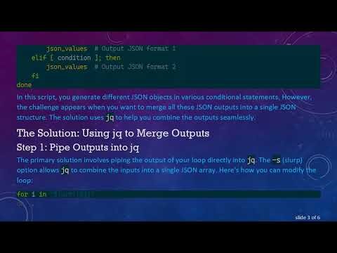 How to Merge All JSON Outputs from a For Loop in Bash Using jq