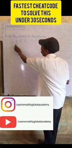 how to solve mean in statistics