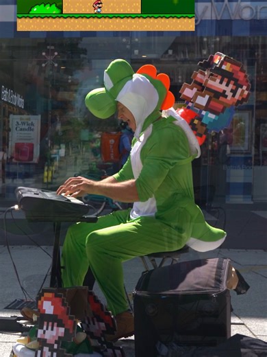 Super Mario World Yoshi Overworld beat busking