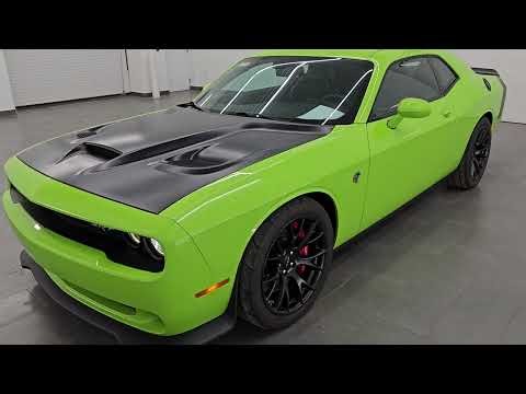 2015 DODGE CHALLENGER SRT HELLCAT SUBLIME GREEN STICK SHIFT 4K WALKAROUND 16344Z