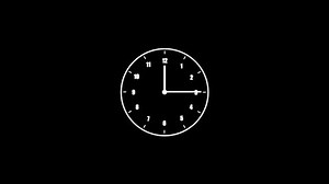 Simple design digital round clock spanning time animation background. rs_1078