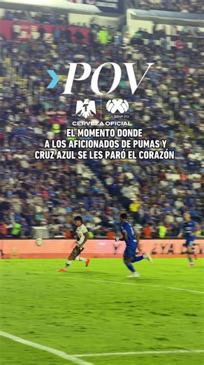 #POV: Ves como a todo el estadio se le para el corazón por un segundo😨⚽️ #ligabbvamx #pumasmx #cruzazul #ligamx
