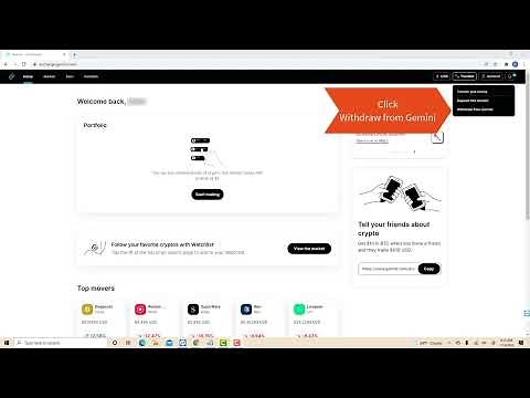 How to Withdraw Money From Your Gemini Account