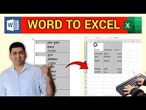 Convert MS Word Data To Excel with Formatting with Simple Trick 🔥🔥