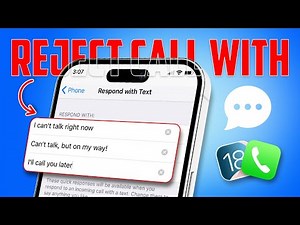 How to Reject an Incoming Call with a Respond With Text on iPhone After iOS 18 Update