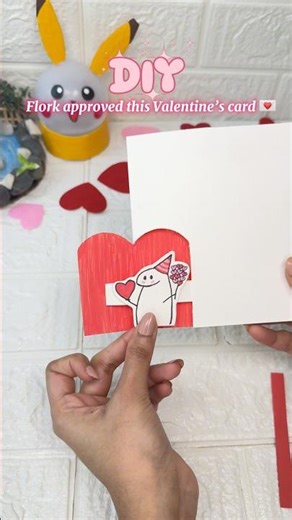 DIY Flork Valentine’s Card | Easy Pop-Out “I ♥ U” Surprise! 💕✨
