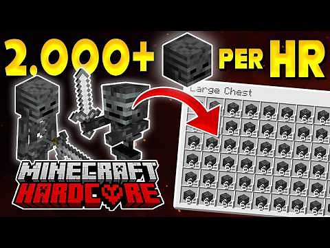 My Full Perimeter Wither Farm is Insanely Broken in Hardcore Minecraft