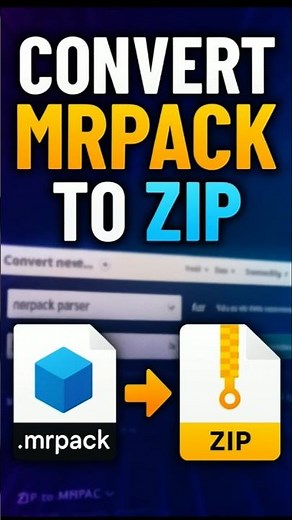 Convert Mrpack to Zip