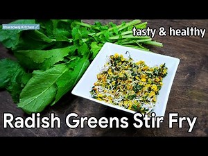 radish greens recipe | mullangi keerai poriyal | mullangi palya | radish recipes |how to cook radish