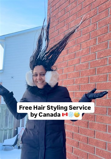 This is what Canadian winter does in seconds ❄️🥶 No filter. No edits. Just extreme cold 😳🇨🇦 #CanadaWinter #FrozenHair #OnlyInCanada #WinterShock #ViralReels Canada winter extreme, frozen hair challenge, –30 degree Canada, winter reality Canada, cold weather shock , indians in canada , life in canada , canada vlog hindi