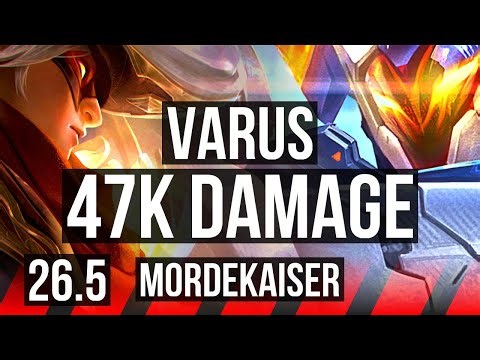 VARUS vs MORDEKAISER (TOP) | 47K damage | KR Master | 26.5
