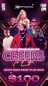 1.7K views · 226 reactions | The 9th Annual CrazylegsFundraiser Birthday Bash ✅ Lady Lava ✅Yung Bredda ✅Nailah Blackman ✅Sackie ✅Rodey and ✅ DJ Gi The biggest party to end the year in the brand new club @xscapeloungett 壟 All proceedings go to various animals shelters $5000.00 door prize  #trinidad #trinidadandtobago #trini | Crazylegs Entertainment | Facebook