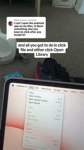 Troubleshooting Endnote Opening Issue on iPad