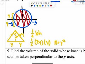 Finding Volume Using Cross Sections