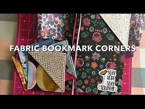 Fabric bookmark corners 📚 - easy step-by-step tutorial
