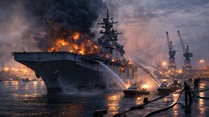 How a $4 billion Navy warship was lost to a shipyard fire