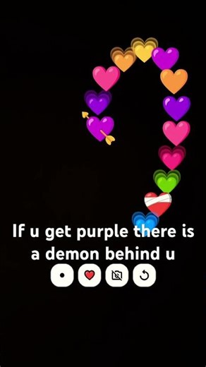 If u get purple there is a demon behind you #stickerstamper