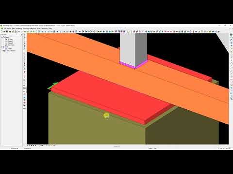 How to Create an User-defined Connection Between a Truss and Reinforced Concrete Column | ProtaSteel