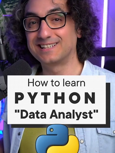 Learn Python for Data Analysis in 3 Steps (as quickly as possible) 🎓 Free Python Course: https://www.youtube.com/playlist?list=PLNcg_FV9n7qZGfFI2ANl_zISzNp257Lwn 🔔 Subscribe : http://bit.ly/3GiCVUE 📚 Free Courses ✅ SQL : https://youtu.be/SSKVgrwhzus ✅ Tableau : https://youtu.be/UcGF09Awm4Y 🎓 If You Need Certifications 🏅 ’Udemy SQL: https://bit.ly/4hH947P ##python #learnpython #data #dataanalytics #datascience #python #dataanalyst #career #pandas #dataanalysis #powerbi #learnfast #datawithba