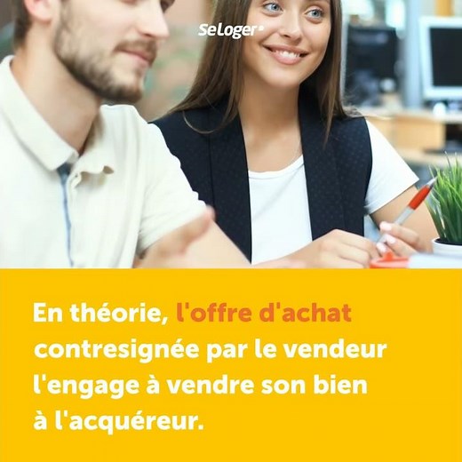 A quoi engage une offre d'achat pour le vendeur ?