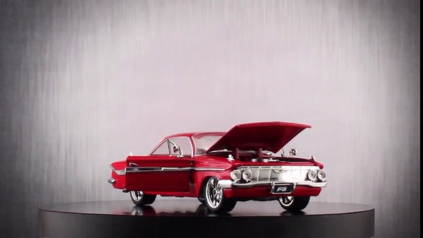 Jada Toys Fast & Furious 8 1:24 Diecast - Dom's Chevy Impala Vehicle, Red