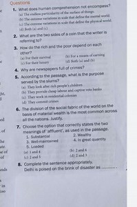 What does human comprehension not encompass?   (a) The endless... | Filo