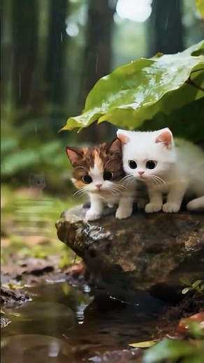 Cute Baby Cats Talking 😺 Realistic Cat Sound Video | Funny Kitten Animation Relaxing Animal Sounds