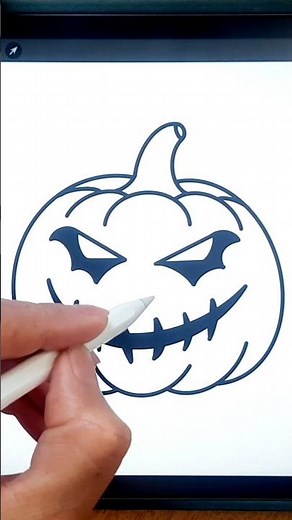 comment dessiner une citrouille facile