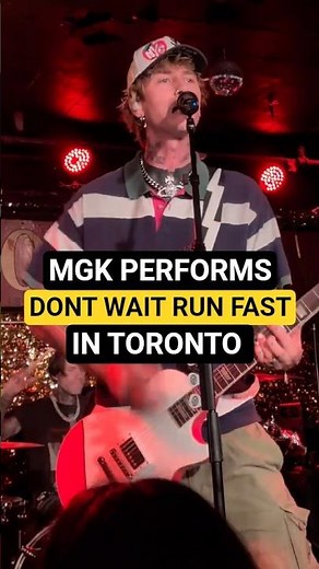 mgk performs "dont wait run fast" in Toronto on Aug 6. mgk's album "lost americana" out Aug 8!