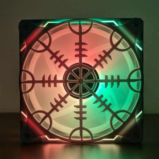 Helm of Awe - PC Computer Fan Shroud/ Grill/ Cover 120/140mm 3D Printed Original Custom Made - Etsy