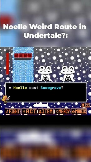 Snowgrave Route in Undertale? #undertale #deltarune