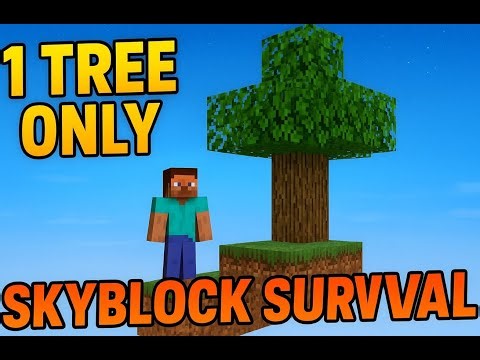 Minecraft Skyblock Survival – Starting With Only 1 Tree!