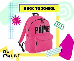 Back to School - PRIME Style 🎒 Available now @ Mini Vip 👉 https://shopminivip.com/collections/nursery-collection/products/powered-by-prime-backpack ⭐️ Personalise the strap - option ⭐️ Made & Shipped in the UK ⭐️ Express Shipping available ⭐️ Buy today and pay later - Klarna & ClearPay accepted Browse the full Prime Back to School collection 👉 https://shopminivip.com/search?type=product&q=prime* | Mini Vip
