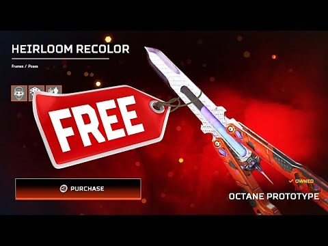 Get The New Octane Heirloom Recolor For Free In Apex Legends