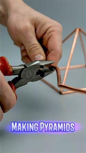 How Copper Pyramids Are Made ✨ Short Craft Process #pyragold #crystals #pyramidsofegypt