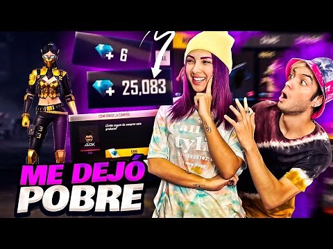 I GIVE 25,000 DIAMONDS TO MY NEIGHBOR LILA IN FREE FIRE!!