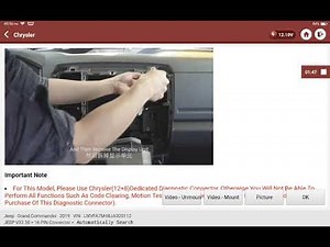 FCA Chrysler 12+8 Connector Cable Tutorial. How to connect the 12+8 with THINKCAR Tools