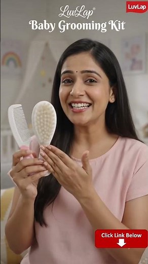 LuvLap Baby Comb & Brush Set Review 👶 | Best Grooming Kit for Newborns? #Shorts