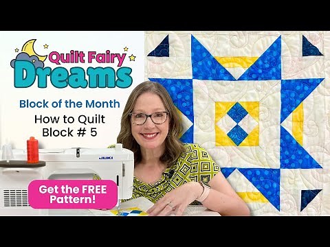 Quilt Fairy Dreams Block 5 Tutorial | Mitered Corners & Beginner Piecing