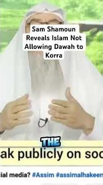Sam Shamoun Shows Islam Not Allowing Dawah For Korra The Taymi #samshamoun #muslim #korrathetaymi