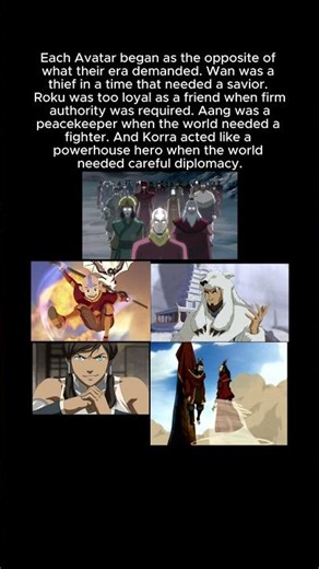 avatars were opposite of what their era needed. #avatarthelastairbender #avatarkorra