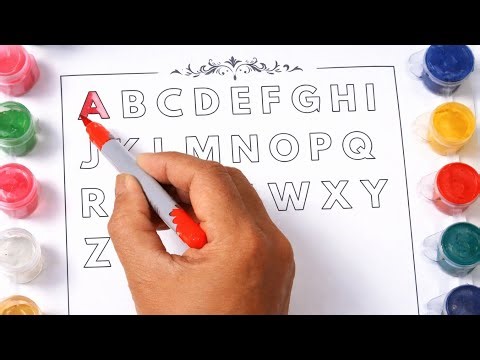A to Z Alphabet Colouring for Kids | Learn ABC with Fun 🎨